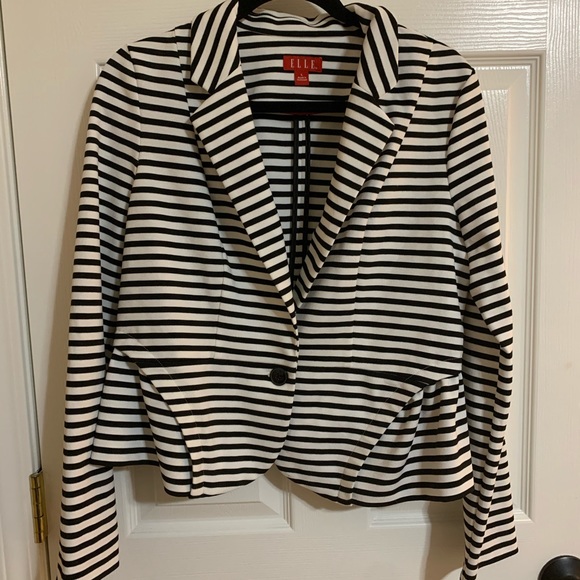 Elle Striped Peplum Blazer - Picture 2 of 8